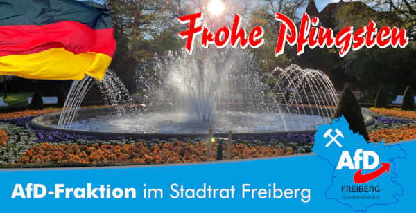 Frohes Pfingstfest wünscht die AfD-Stadtratsfraktion Freiberg