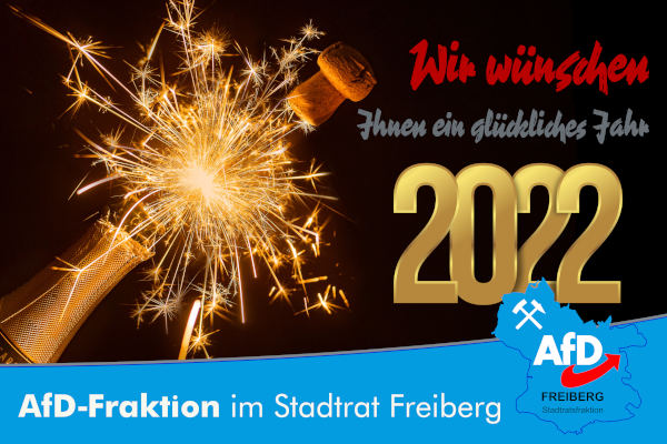 Wir wünschen Ihnen ein glückliches Jahr 2022!