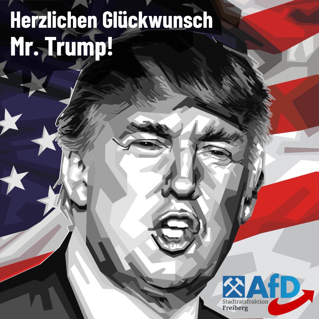 Herzliche Gratulation! Mr. Trump