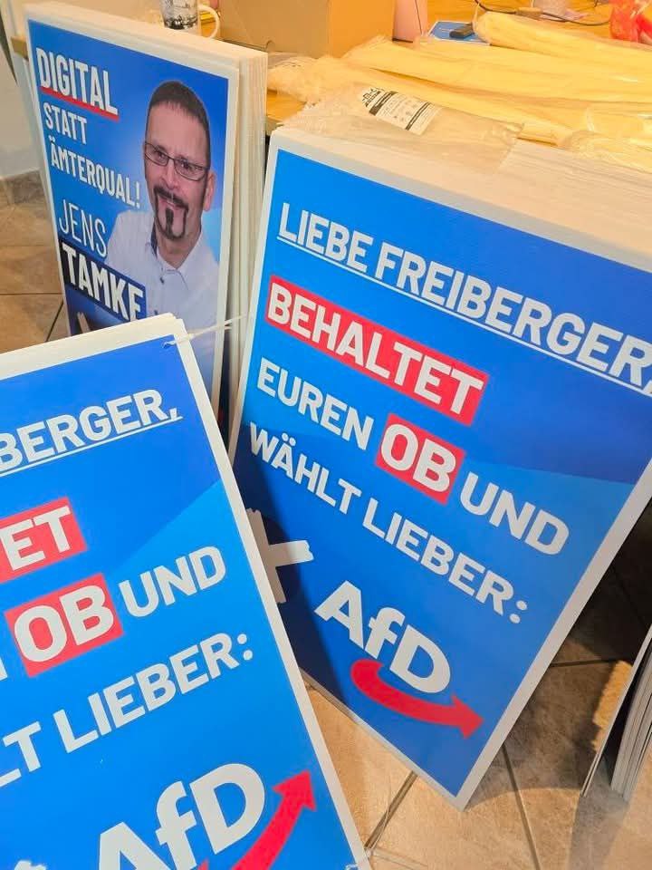 Landratswahl Januar 2025 Jens Tamke: Behaltet euren OB, wählt lieber AfD.